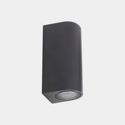 Luminosa Lighting Luminosa Eko Outdoor Up Down Wall Lamp Urban Grey Gu10 16W Ip66 from B&Q