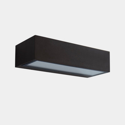 Luminosa Lighting Luminosa Nemesis Outdoor Up Down Wall Lamp BrownTinted Led 8.8W Cct 2700-3200-4000K Ip65 On-Off from B&Q
