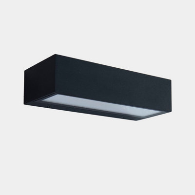 Luminosa Lighting Luminosa Nemesis Outdoor Up Down Wall Lamp Urban Grey Led 8.8W Cct 2700-3200-4000K Ip65 On-Off from B&Q