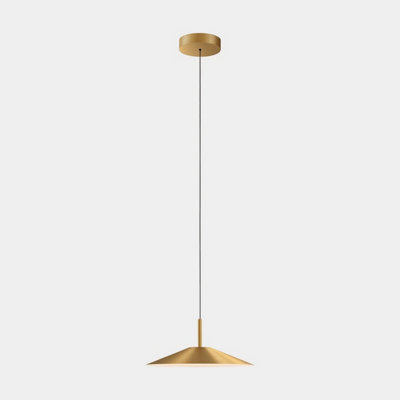 Luminosa Lighting Luminosa H Dome Pendant Ceiling Light Matte GoldSandblasted Led 27.7W 2700K On-Off from B&Q