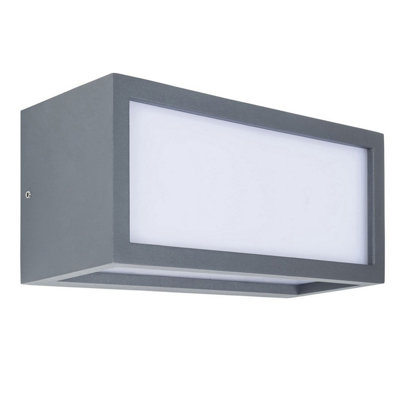 Luminosa Lighting Luminosa Quanta Outdoor Flush Wall Lamp Black E27 15W Ip54 from B&Q