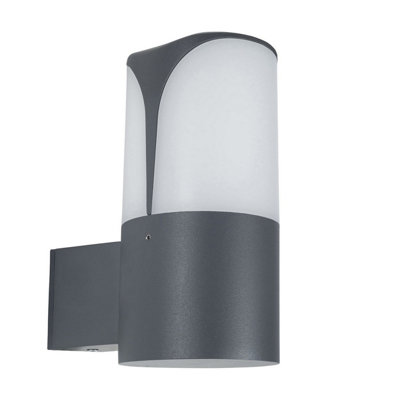Luminosa Lighting Luminosa Astra Outdoor Modern Wall Lamp Urban Grey E27 15W Ip54 from B&Q