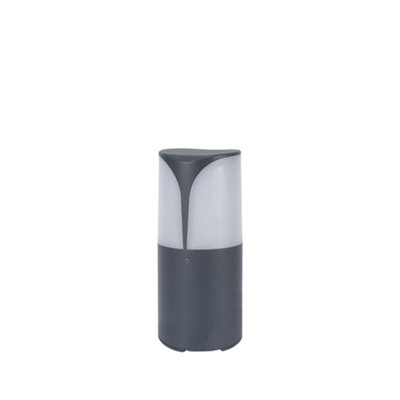 Luminosa Lighting Luminosa Astra Outdoor Pedestal Light 30Cm Urban Grey E27 15W Ip54 from B&Q