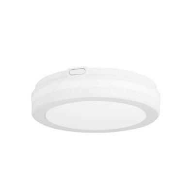 Luminosa Lighting Luminosa Scal 20Cm Outdoor Flush White Led 14.4W Cct 2700-3200-4000K Ip54 On-Off from B&Q