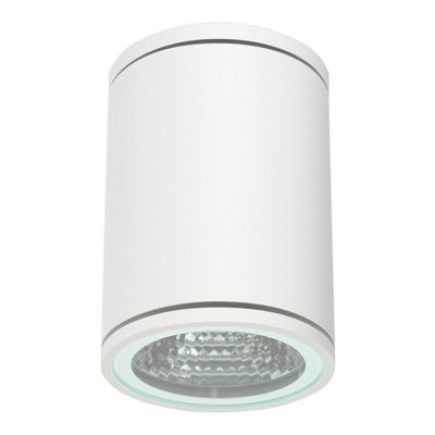 Luminosa Lighting Luminosa Orion Outdoor Surface Mounted Downlight White 8W Ip54 from B&Q