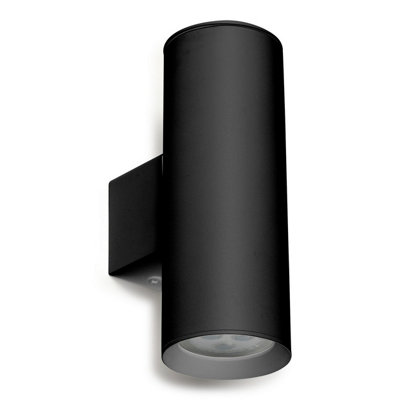 Luminosa Lighting Luminosa Duplo Up & Down Wall Lamp Black Gu10 16W from B&Q