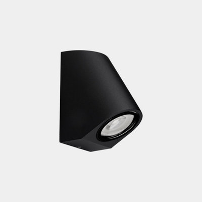 Luminosa Lighting Luminosa Eko Inclined Outdoor Wall Down Lamp Black Led 6.1W 3000K Ip66 Phase Cut Dimming from B&Q