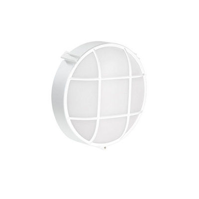 Luminosa Lighting Luminosa Fond Outdoor Bulkheads Wall Lamp White 15W Ip44 from B&Q