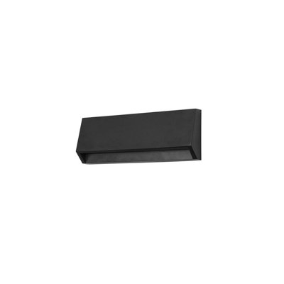 Luminosa Lighting Luminosa Kairo Outdoor Flush Wall Lamp Black Led 3W Cct 2700-3200-4000K Ip65 On-Off from B&Q