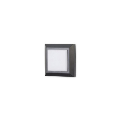 Luminosa Lighting Luminosa Kairo Outdoor Modern Wall Lamp BlackWhite Led 4W Cct 2700-3200-4000K Ip65 On-Off from B&Q