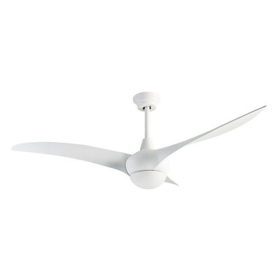 Luminosa Lighting Luminosa Helix 132Cm Ceiling Fan White Led 20.2W Cct 3000-4000-5000K On-Off from B&Q