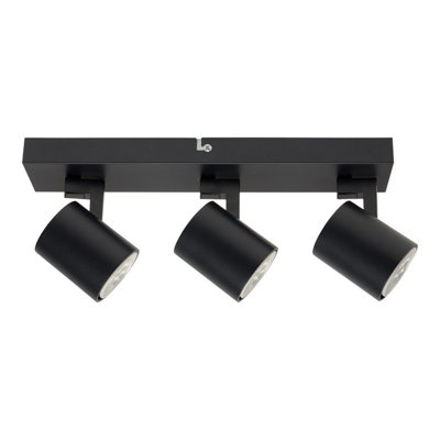 Luminosa Lighting Luminosa Kaplan Ceiling Spotlight Bar Black Gu10 24W from B&Q