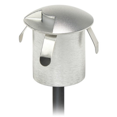 Luminosa Lighting Luminosa Senya One Directional Outdoor Recessed Ground Light Aluminium Led 1.2W 3000K Ip65 On-Off from B&Q