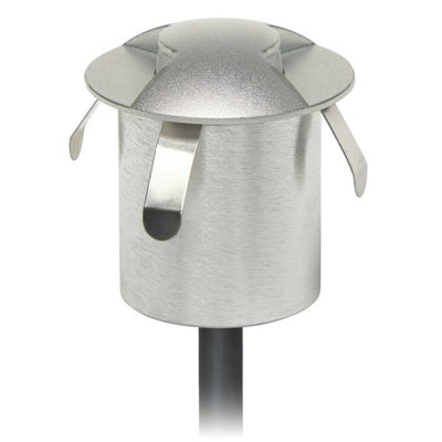 Luminosa Lighting Luminosa Senya Two Directional Outdoor Recessed Ground Light Aluminium Led 1.2W 3000K Ip65 On-Off from B&Q