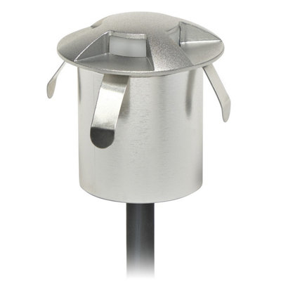 Luminosa Lighting Luminosa Senya Three Directional Outdoor Recessed Ground Light Aluminium Led 1.2W 3000K Ip65 On-Off from B&Q