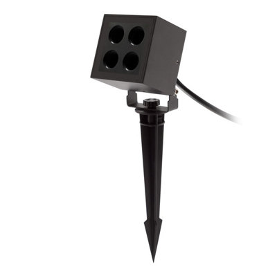 Luminosa Lighting Luminosa Crest Outdoor Spike BlackFaceted Led 8.2W 3000K Ip65 On-Off from B&Q