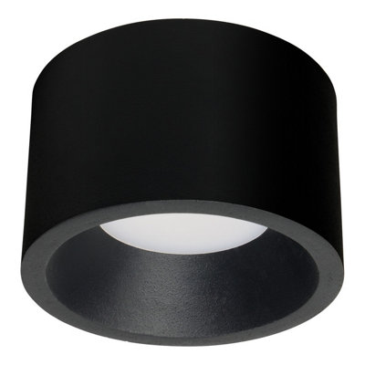 Luminosa Lighting Luminosa Jet 12Cm Surface Mounted Downlight Black Led 10.9W Cct 2700-3200-4000K On-Off from B&Q