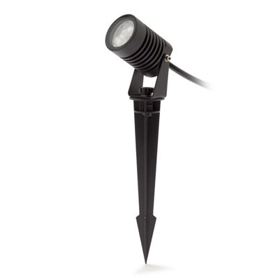 Luminosa Lighting Luminosa Vista Outdoor Spike BlackFaceted Led 4.9W 3000K Ip65 On-Off from B&Q
