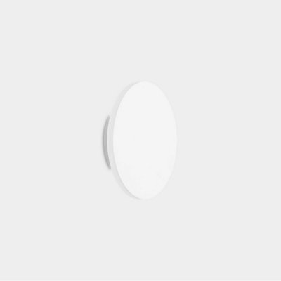 Luminosa Lighting Luminosa Ges Round 26Cm Flush Wall Lamp WhiteSandblasted Led 8.7W Cct 2700-3000-4000K On-Off from B&Q