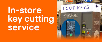 Find out more about our in-store key cutting service.