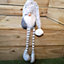 84cm Festive Male Grey Sitting Christmas Gonk with Oversized Hat & Dangly Legs