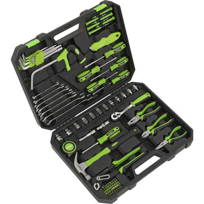84pc Premium Tool Kit - Socket Set - Screwdriver Pliers Hammer Saw Hex ...