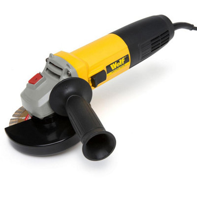 850w Angle Grinder Wolf 115mm Corded with Diamond Disc - 5