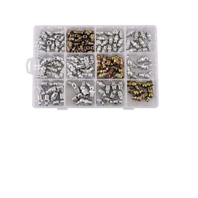 Popular M6 M8 M10 1/8 140Pcs Assorted Box Of Grease Nipples (Metric-Imperial) from B&Q