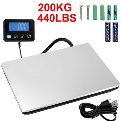 Heavy Duty Digital Postal Parcel Scales Platform Postage Shipping Weighing 200Kg from B&Q