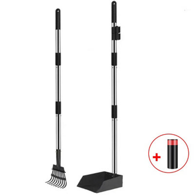 Uk Pet Waste Scooper Set With 106Cm Long Handle Tray & Rake (2-Piece) from B&Q