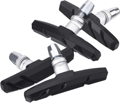 2 Pairs Bike Brake Pads Mountain Bike Brake Pads V Bicycle Brake Blocks Set 70 mm from B&Q