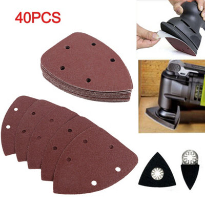 40X Mixed Mouse Sanding Sheets For Black And Decker Palm Sander Pads Sandpaper from B&Q