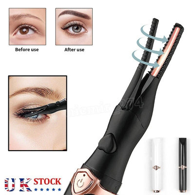 Usb Rechargeable Electric Heated Eyelash Curler Long Lasting Makeup Tool Uk from B&Q