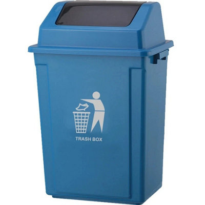 Recycling Swing Trash Can Bin Large Plastic Rubbish Waste Dustbin Home Kitchen from B&Q