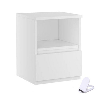  - Modern Bedside Table Drawers Cabinet Bedroom Furniture Storage Nightstand Shelf