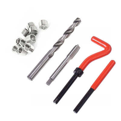 25Pcs M6 X 1.0 Thread Repair Tool Kit Helicoil Wire Inserts Set from B&Q