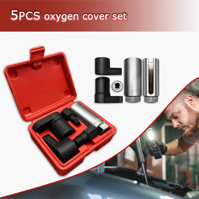 Thread Chaser Tool Automotive O2 Oxygen Sensor Socket Offset Wrench Remover Tool from B&Q