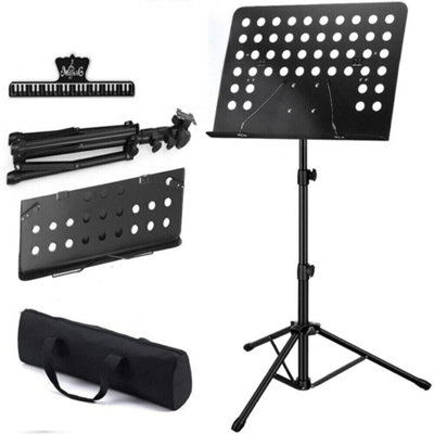 Heavy Duty Metal Orchestral Music Stand Folding Sheet Stand Tripod Base from B&Q