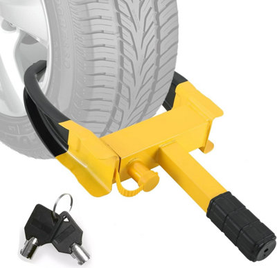 Wheel Clamp For Car Trailer Car Lock Caravan Van Security Lock 2 Keys Heavy Duty from B&Q