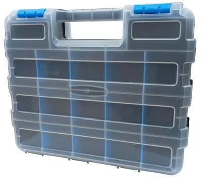 34 Compartment Storage Box Screw Nails Nuts Hobby Organiser Carry Case from B&Q