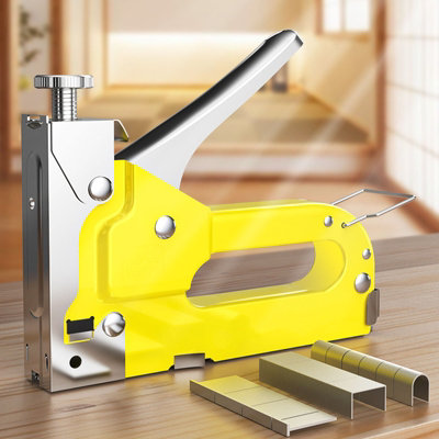 Staple Gun Tacker Stapler Upholstery Nail Gun 3000X Staples from B&Q