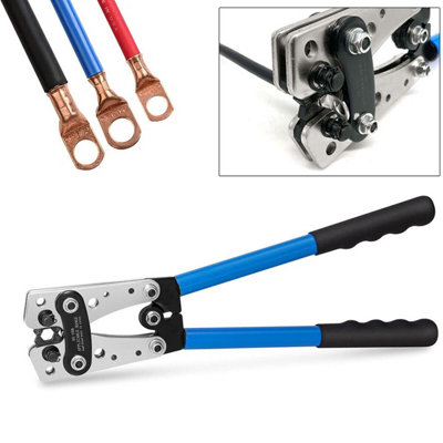 Heavy Duty Battery Cable Crimping Tool Wire Lugs Crimper Terminal Copper Lugs from B&Q