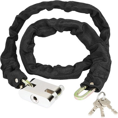 1.8M Chain Lock And Padlock Strong Motorcycle Motorbike Bike Security Chain Lock from B&Q