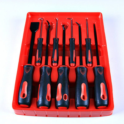 9Pcs Scraper Hook And Pick Tool Set O Ring Seal Removal Set & Mini Hook And Pick from B&Q