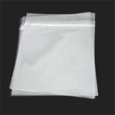 100Pcs Premium 12" Clear Plastic Vinyl Record Outer Sleeves Slimline Lp Covers from B&Q