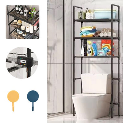 3 Tier Over Toilet Storage Rack Bathroom Shampoo Towel Tissue Shelf Organizer Uk from B&Q