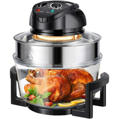 17L Halogen Convection 1500W Electric Cooker Oven Air Fryer With Extender Ring from B&Q
