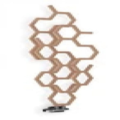  - 1220X486mm Terma Hex Designer Radiator Vertical Matt Copper Single Panel