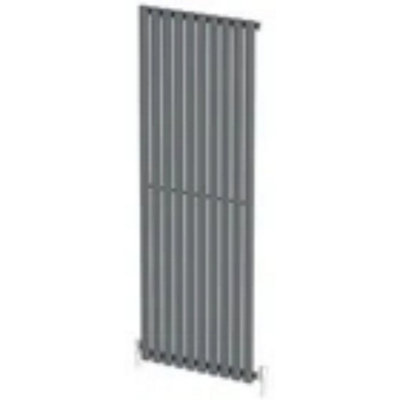  - Anthracite Designer Radiator Vertical Oval Column Single Panel Rad 1600X600mm