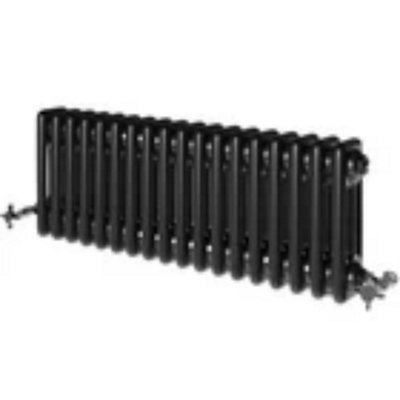  - Traditional Colosseum Horizontal Triple Bar Column Radiator 300X830mm Black